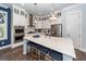 Kitchen featuring a spacious quartz island, stainless steel appliances and pendant lighting at 2734 Battle Trail Dr, Johns Island, SC 29455