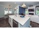 Bright open kitchen with quartz counters, stainless appliances, and stylish island at 2734 Battle Trail Dr, Johns Island, SC 29455