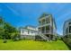 This beautiful home has a large backyard with a deck and plenty of room for entertaining and gardening at 3016 Evening Tide Dr, Hanahan, SC 29410