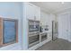 Gourmet kitchen with stainless steel appliances, double ovens, and stylish cabinetry at 3016 Evening Tide Dr, Hanahan, SC 29410