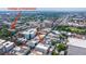 Aerial view of College of Charleston campus and the city showing the building's surrounding landscape at 338 King St # C, Charleston, SC 29401