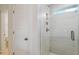 Elegant tiled shower with glass door, complemented by a convenient built-in niche at 3802 Grateful Rd, North Charleston, SC 29420