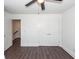 This bedroom has luxury vinyl plank flooring and a spacious closet at 405 Simmons Ave, Summerville, SC 29483