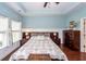 The main bedroom offers tray ceilings, wainscoting, and a serene ambiance at 415 True North Trail, Summerville, SC 29486
