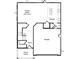 Layout of the first floor featuring a kitchen, Gathering room, garage, and entry at 418 Cadbury Loop, Summerville, SC 29486