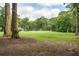 Scenic view of a lush green golf course surrounded by mature trees and well-maintained fairways, showcasing a tranquil atmosphere at 5195 Forest Oaks Dr, Hollywood, SC 29449