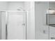 Modern bathroom featuring a glass shower door, updated fixtures, and a tub for a spa-like experience at 5442 Clearview Dr, North Charleston, SC 29420