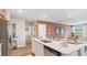 Well-equipped kitchen with stainless steel appliances and a center island with seating at 8840 Shovelnose Ct, North Charleston, SC 29406