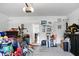 Garage with ample storage, workspace, and easy access to the interior of the home at 8921 Skipping Rock Ln, Summerville, SC 29485