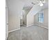 Bedroom with carpet, ceiling fan and dormer style windows with mini blinds at 932 Portabella Ln, Charleston, SC 29412