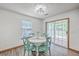 Bright dining area with table and chairs next to sliding doors to a backyard at 100 Cicero Ct, Goose Creek, SC 29445