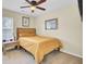 Bedroom with carpet flooring, queen bed, ceiling fan, natural lighting and neutral walls at 103 Trimley Ct, Goose Creek, SC 29445
