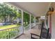 Relaxing front porch with rocking chairs and views of the neighborhood at 1116 Sea Island Crossing Ln, Mount Pleasant, SC 29464