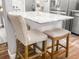 Kitchen island with granite countertops and seating at 116 Lyle Rd, Goose Creek, SC 29445