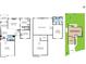 Detailed floor plan showcasing the layout of the first and second floors including room dimensions at 119 Scottswood Dr, North Charleston, SC 29418