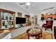Spacious living room with high ceilings, carpet floors and elegant furnishings at 127 Manning Ct, Summerville, SC 29485