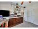Office featuring custom wood cabinets with bright countertops and floating glass shelves at 127 Manning Ct, Summerville, SC 29485