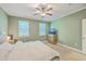 Inviting bedroom features comfortable bedding, natural light, and functional furniture at 1338 Addykay Pl, North Charleston, SC 29406