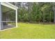 Lush backyard featuring a screened porch, perfect for relaxing and enjoying the outdoors at 139 Sunray Ln, Summerville, SC 29486