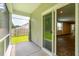 Covered patio with screen and view of backyard at 139 Sunray Ln, Summerville, SC 29486