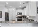 Kitchen with granite countertops, white cabinetry, stainless steel appliances, and recessed lighting at 1422 Iroquois St, North Charleston, SC 29405