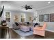 Spacious living room featuring a comfortable sectional sofa, ottoman, and tasteful decor, creating an inviting atmosphere at 1422 Iroquois St, North Charleston, SC 29405