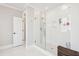 Bright bathroom showcases a glass-enclosed shower with modern fixtures and beautiful tile work at 1714 Fort Palmetto Cir, Mount Pleasant, SC 29466