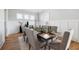Dining room featuring a beautifully set table for eight, next to windows for natural lighting at 1714 Fort Palmetto Cir, Mount Pleasant, SC 29466