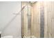 Bathroom featuring tiled shower with glass enclosure at 1833 St Julian Dr, Charleston, SC 29407