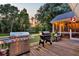 Backyard patio with grill and cooking area with plenty of counter space for food preparation at 2040 Shell Ring Cir, Mount Pleasant, SC 29466