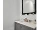 Bathroom with a modern vanity, marble countertop, and antique mirror at 2040 Shell Ring Cir, Mount Pleasant, SC 29466