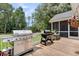 Outdoor deck featuring two barbecue grills at 2040 Shell Ring Cir, Mount Pleasant, SC 29466