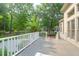 Back deck overlooking a landscaped yard with mature trees perfect for relaxing or entertaining at 2791 Gaston Gate, Mount Pleasant, SC 29466
