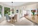 Breakfast nook with large windows, a view to the exterior, and access to the kitchen at 2791 Gaston Gate, Mount Pleasant, SC 29466