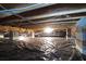 A clean crawl space with vapor barrier, ensuring moisture control and structural integrity in this home at 2791 Gaston Gate, Mount Pleasant, SC 29466