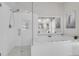 Main bathroom featuring a large tub, walk-in shower, and tile floors at 2791 Gaston Gate, Mount Pleasant, SC 29466