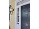 Close-up of the front door, showcasing detailed design elements at 29 Smith St, Charleston, SC 29401