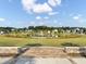 Scenic community pond with fountain, landscaped areas, and residential homes, creating a serene environment at 312 Greenhouse, Summerville, SC 29485
