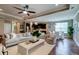 Spacious living space with an open floor plan connecting the living room, kitchen, and dining area at 314 Freeland Way, Moncks Corner, SC 29461