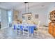 Bright dining room features vintage hutch, and wood flooring at 344 Seaside Trl, Summerville, SC 29486