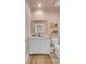 Bright bathroom features a vanity, commode, decor and tiled floors at 351 Gnarly Oak Ln, Summerville, SC 29485