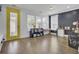 Playroom / bonus room with hardwood floors, bright windows, and fun decor at 351 Gnarly Oak Ln, Summerville, SC 29485