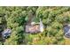 Aerial view of a private estate with lush landscaping and mature trees at 3555 Colonel Vanderhorst Cir, Mount Pleasant, SC 29466