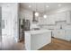 Modern kitchen with stainless steel appliances, white cabinets, and a stylish island at 4067 S Rhett Ave, North Charleston, SC 29405