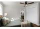 Bedroom with ceiling fan and closet at 5259 Hartford Cir, North Charleston, SC 29405