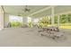 This pavilion has a covered picnic area with ceiling fans, ideal for outdoor dining and relaxation at 531 Crossland Dr, Moncks Corner, SC 29461