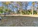 Spacious backyard featuring mature trees and storage shed at 62 Wexford Way, Walterboro, SC 29488