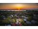 Sunset aerial view of a charming neighborhood near the water at 66 Darlington Ave, Charleston, SC 29403