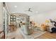 Spacious living room with light walls, built-in shelving, and access to an outdoor area at 66 Darlington Ave, Charleston, SC 29403