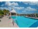 A community swimming pool and covered outdoor lounge at 6972 Pumpkinseed Dr, Johns Island, SC 29455